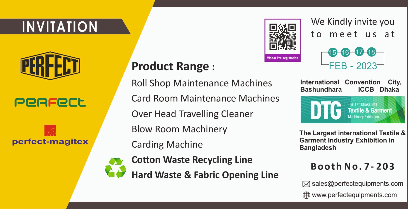DTG 2023, DHAKA  EXIHIBITION. STALL 7 - 203